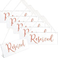 Blulu 6 Pcs Reserved Signs for Wedding Chairs Acrylic Tag Hanging by Blulu