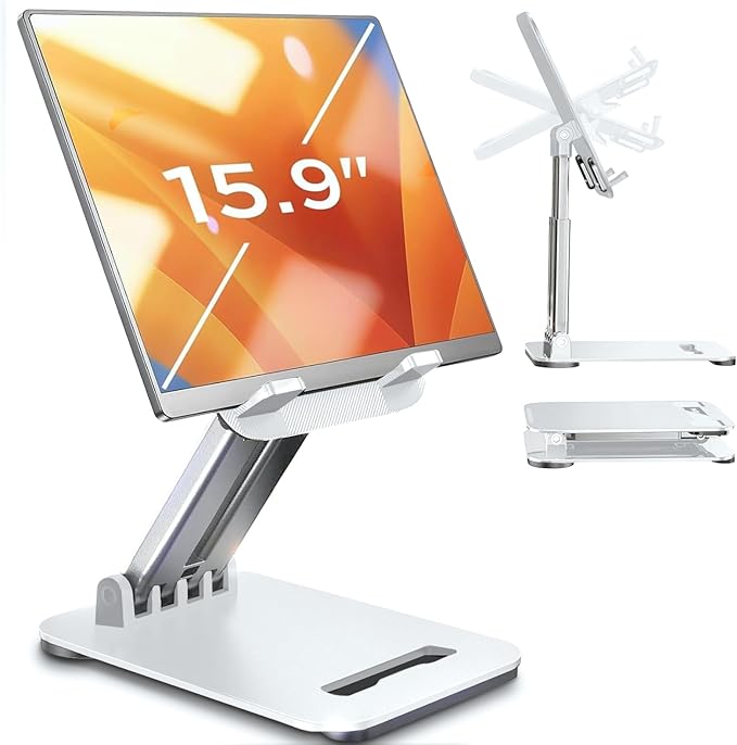 LISEN Tablet Stand for iPad Stand Holder Desk, Foldable Home Office Desk by Lisen