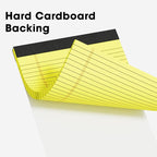 AILZFEI Yellow Legal Pads Note Pads 8.5 x 11 inch Wide Ruled, 30 Sheets/Pad - Image 6