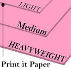 Print It - Vellum Bristol Colored Cardstock Cover Paper, 67 Lb, 8.5" X 11” - Image 3