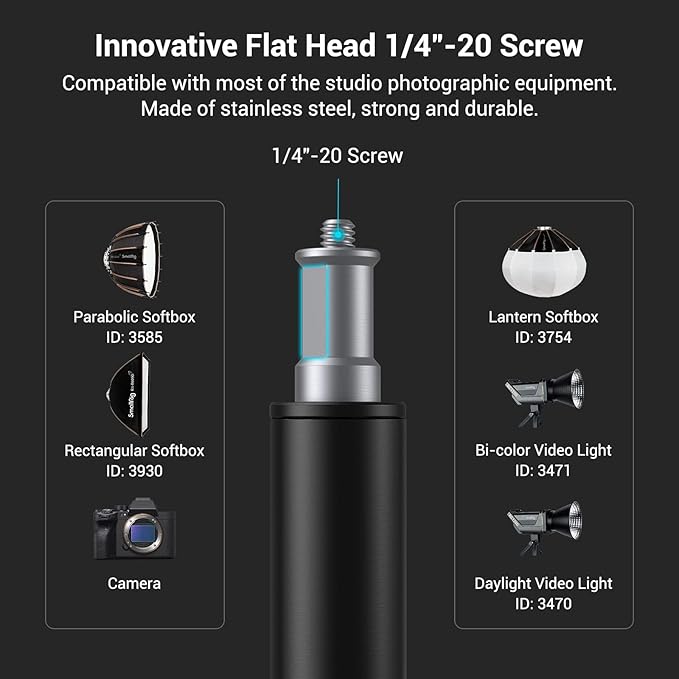 SmallRig 110"/9.2ft Photography Light Stand - Image 3
