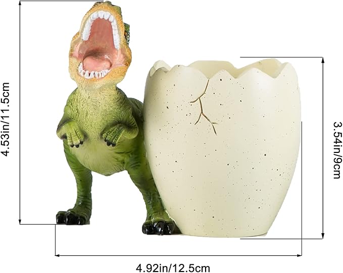 Banllis Dinosaur Pen Holder for Desk, Pencil Holder, Cute Fashion Desk - Image 6