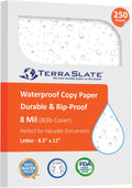 terraslate weatherproof printer paper - 8 mil, 8.5”, main product view