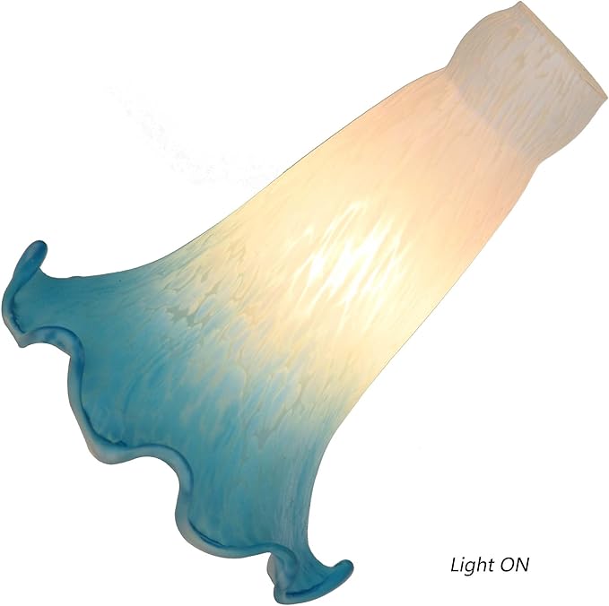Bieye LS04S Lily Flower Blown Glass Lampshade - Image 2