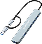 ONFINIO USB C/USB Hub Multiport Adapter, 7 in 1 Aluminum USB 3.0 Hub by Onfinio