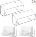 Yolev 2 Pcs Acrylic Business Card Holder Wall Mount Clear Business Card by Yolev