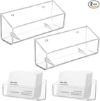 Yolev 2 Pcs Acrylic Business Card Holder Wall Mount Clear Business Card by Yolev