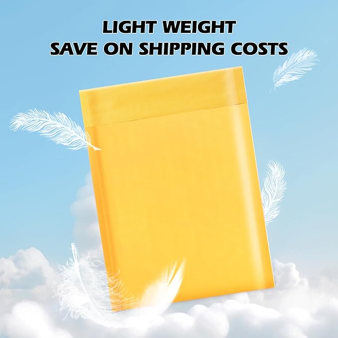 Ctarsthome 105Pack Yellow 6x10inch Kraft Bubble Mailers Small Business Mailing - Image 4