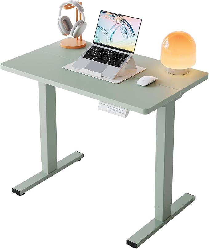 HUANUO 32" Small Electric Standing Desk Adjustable Height, 4 Memory Height by HUANUO
