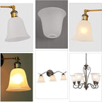 Eumyviv 3 Pack Bell Shaped Frosted Glass Lamp Shade Replacement - Image 2