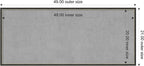 Amanti Art Black Framed Magnetic Board 21x49 Oversize Vision Board - Image 4