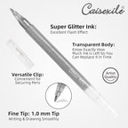 CAISEXILE 8 Neutral Palette Glitter Gel Pens Set, 1.0 mm Fine Point - Image 3
