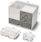 QIYVLOS Desk Organizer with 3 Drawer, Desk Organizers and Storage with 8 - Image 6