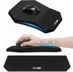 Ergonomic Mouse Pad and Keyboard Wrist Rest Support Set, Massage Design Mousepad - Image 8