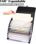 2 Pack 25 Pockets Letter Size/A4 Accordion File Organizer - Image 2
