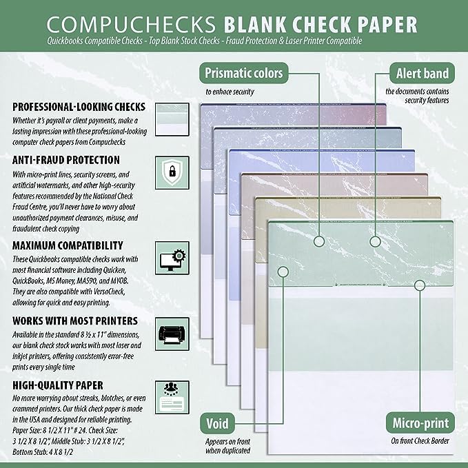 Compuchecks Check on Top Blank Check Paper - Image 4