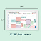 Skylight Calendar Max – 27" Digital Calendar & Chore Chart, Classic White | Family Organizer, HD Touchscreen Display, Wall Mountable, Portrait or Landscape, WiFi, Auto-Brightness