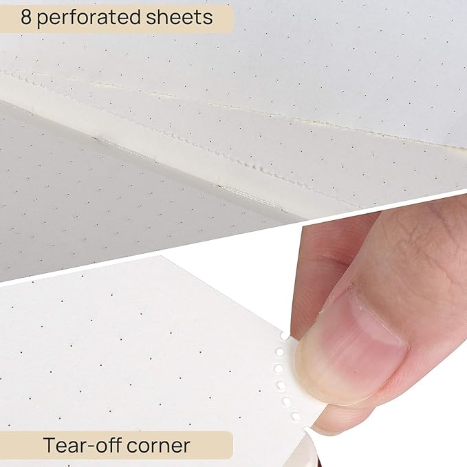 POPRUN Spiral Dotted Journal Notebook, - Image 4