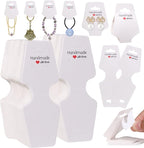 200PCS Necklace Display Cards Self Adhesive Jewelry Packaging Card by Femtindo