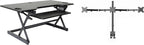 Rocelco 46" Large Height Adjustable Standing Desk Converter