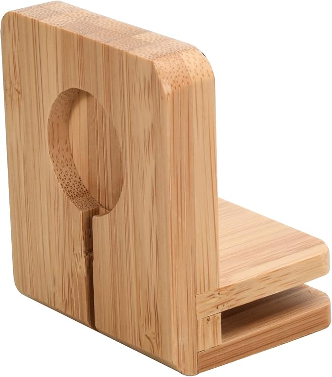 MobileVision Slim Bamboo Charging Station & Compatible Adapter - Image 6