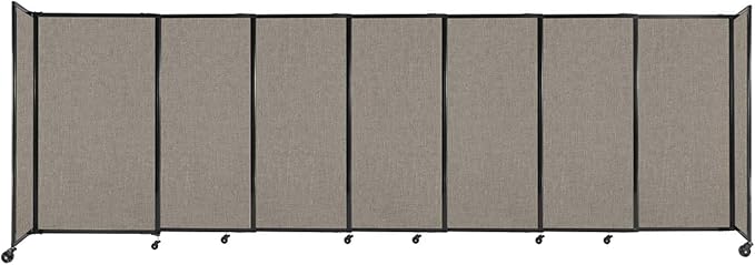 Versare Straightwall Sliding Portable Wall Partition | Freestanding Office by VERSARE