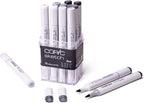 copic sketch alcohol markers, 12pc set, cool gray, main product view
