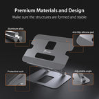 j5create Multi-Angle Aluminum Laptop Stand, Ergonomic Notebook Riser, Suitable - Image 5