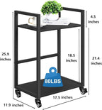 SEHERTIWY 2 Tier Computer Tower Stand, Mobile PC Tower Stand - Image 3