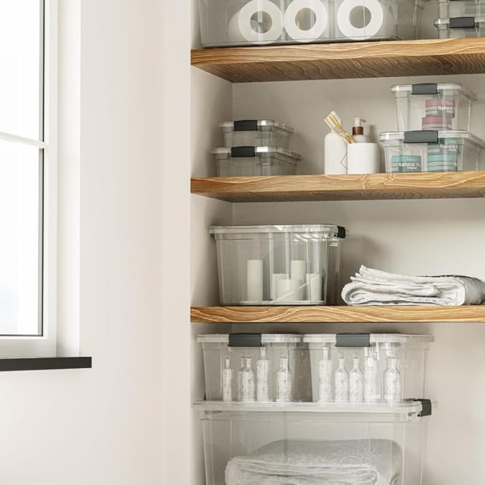 Superio Storage Bins with Lids, Stackable Totes, BPA Free, Odor Free, Organizer - Image 8