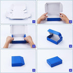 PHAREGE 12x9x4 inch Gift Shipping Boxes Bulk 20 Pack Blue, Tab Lock Tuck Top - Image 6