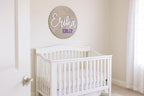 Custom Round Nusery Name Sign, Personalized 3D Baby Name Announcement Sign - Image 2