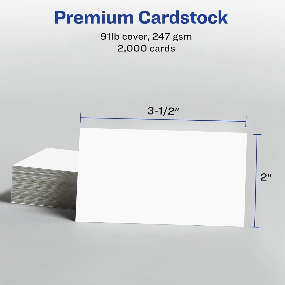 avery clean edge business cards, 2" x 3.5", package contents