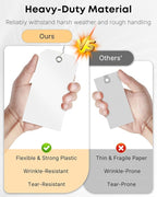 Uniclife 120 Pcs White Plastic Tags - Image 4