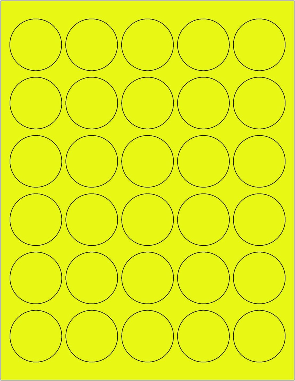 NextDayLabels - 8-1/2 x 11 Neon Color High Light Fluorescent Labels