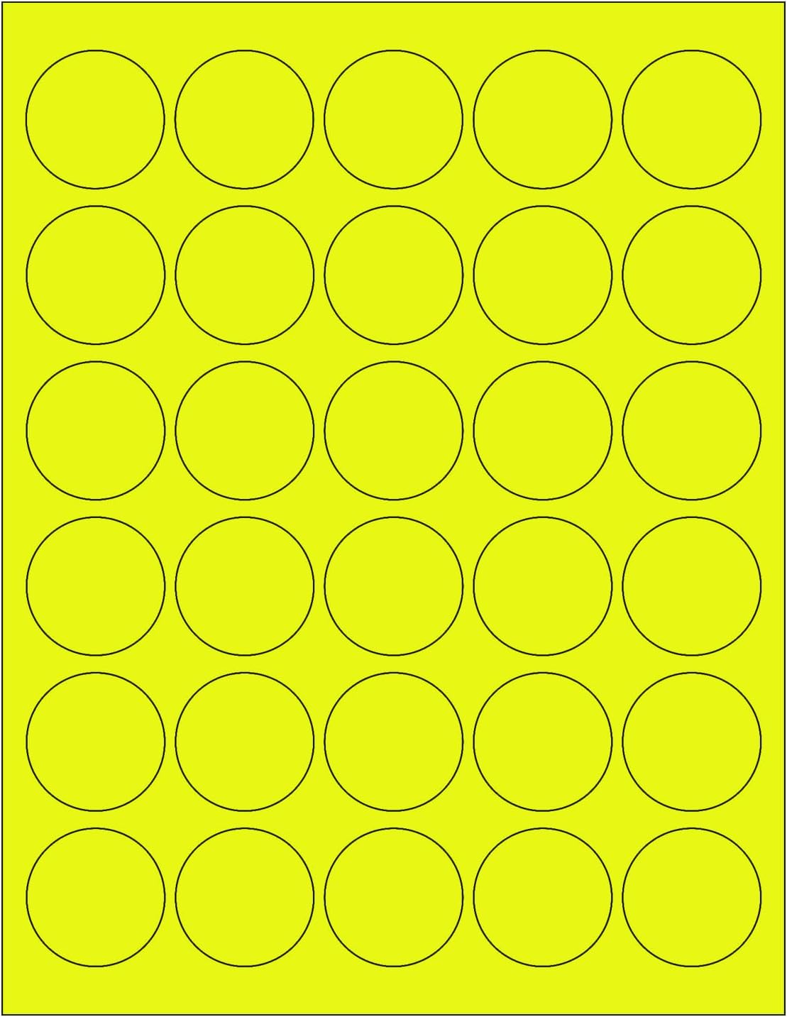 NextDayLabels - 8-1/2 x 11 Neon Color High Light Fluorescent Labels