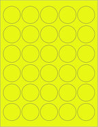 NextDayLabels - 8-1/2 x 11 Neon Color High Light Fluorescent Labels by NextDayLabels