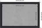 Amanti Art Black Framed Magnetic Board 23x35 Large Vision Board - Image 2