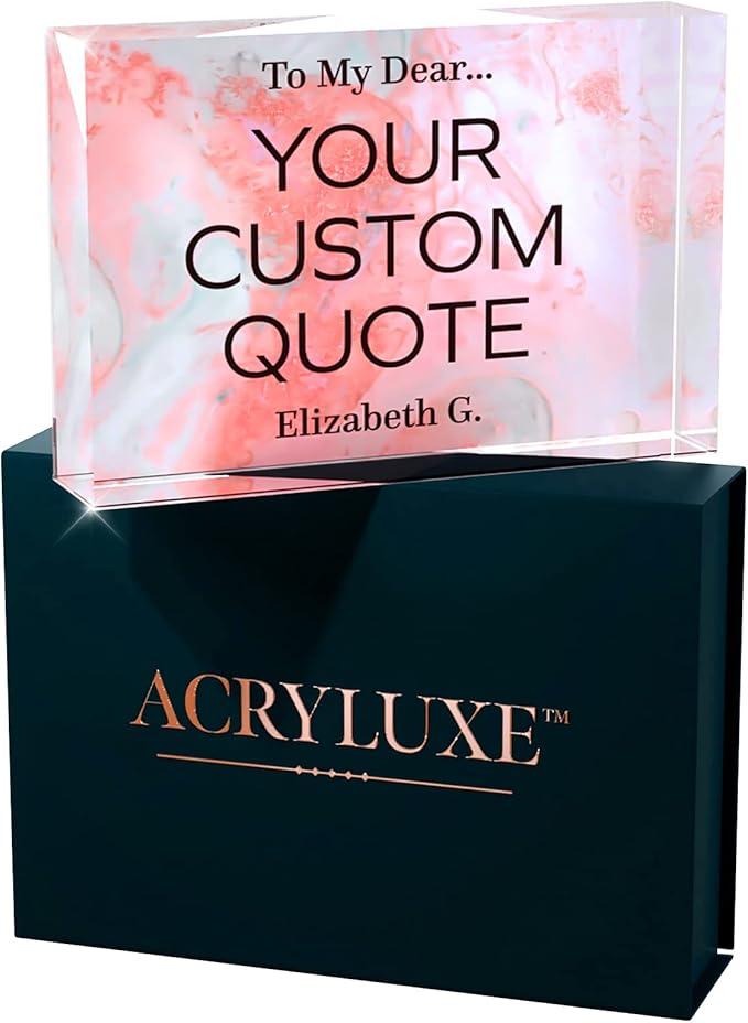 Personalized Gifts, Custom Quote Block Letter Board, Crystal-Clear Acrylic - Image 9