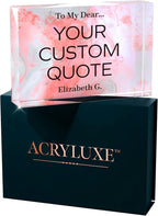 Personalized Gifts, Custom Quote Block Letter Board, Crystal-Clear Acrylic - Image 9