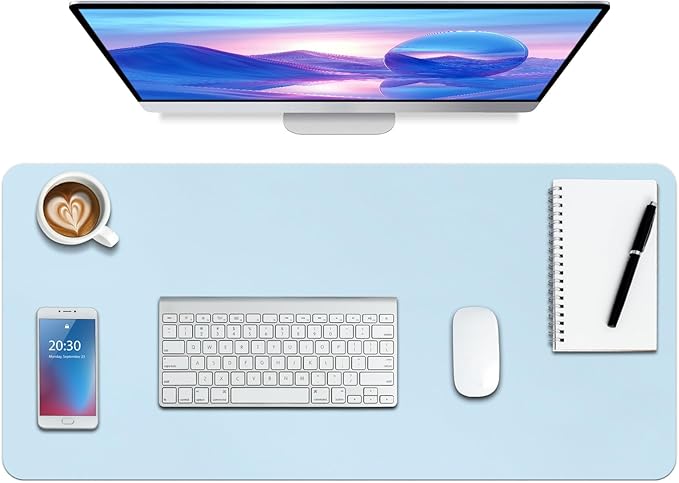 Boutilon Leather Desk Pad Protector, Non-Slip Mouse Pad, Laptop Desk Pad by Boutilon