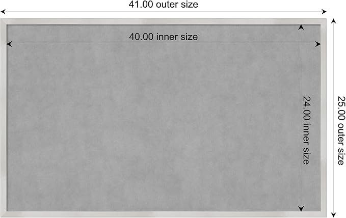 Amanti Art Silver Framed Magnetic Board 25x41 Large Vision Board - Image 3