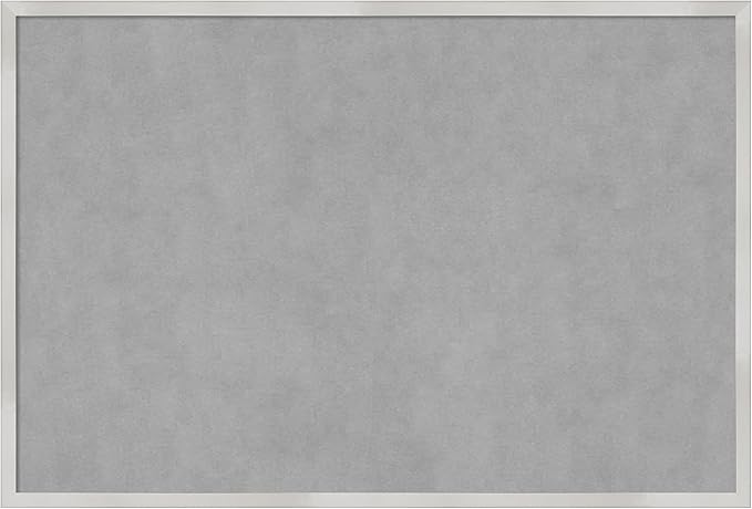 Amanti Art Silver Framed Magnetic Board 25x37 Large Vision Board by AmantiArt