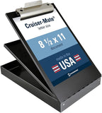 Saunders Metal Clipboard with Storage, Letter Size Paper Organizer, Steel Clip by Saunders