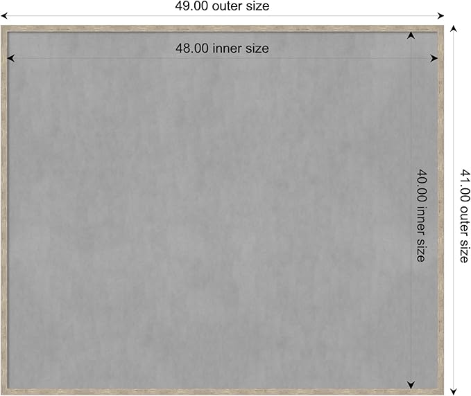Amanti Art Silver Framed Magnetic Board 41x49 Oversize Vision Board - Image 4