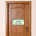 Signs ByLITA Eucalyptus Greenery Personalized Hanging Wall or Door Sign | - Image 5