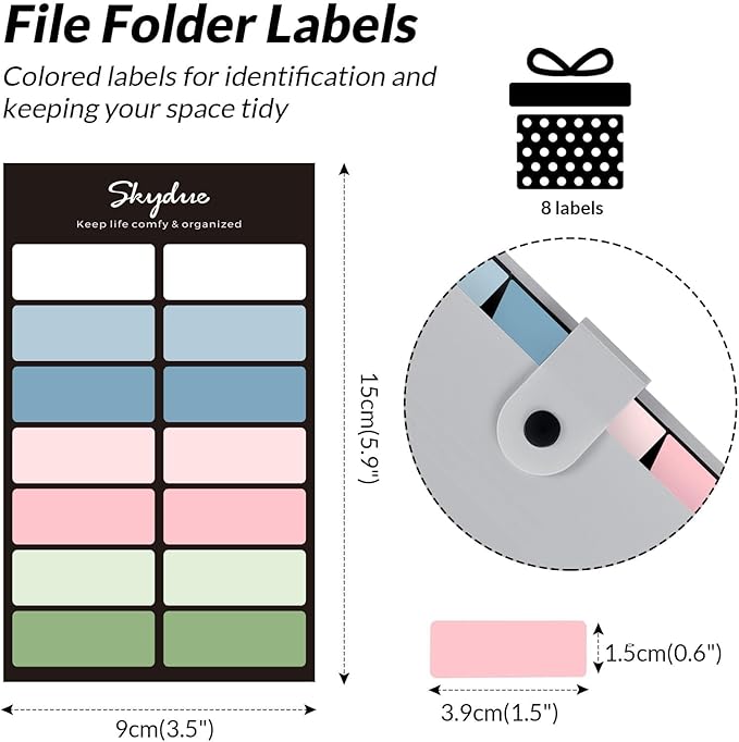 SKYDUE Accordion File Organizer, 8 Pockets Expanding File Folders, Portable - Image 4