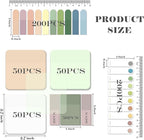 BAYTORY 700 Sheets Pastel Transparent Sticky Notes, Self-Adhesive Translucent - Image 2
