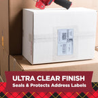 Scotch Ultra Clear Packaging Tape, 2 Rolls Clear Packing Tape with Handheld Dispensers, 1.88 in x 800 in (22.2 yd), Transparent Box Sealing Tape for Shipping, Moving, Mailing and Storage Boxes