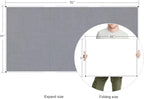 VIZ-PRO Large Fabric Bulletin Board/Foldable Notice Board Felt Gray, 96 X 48 - Image 3
